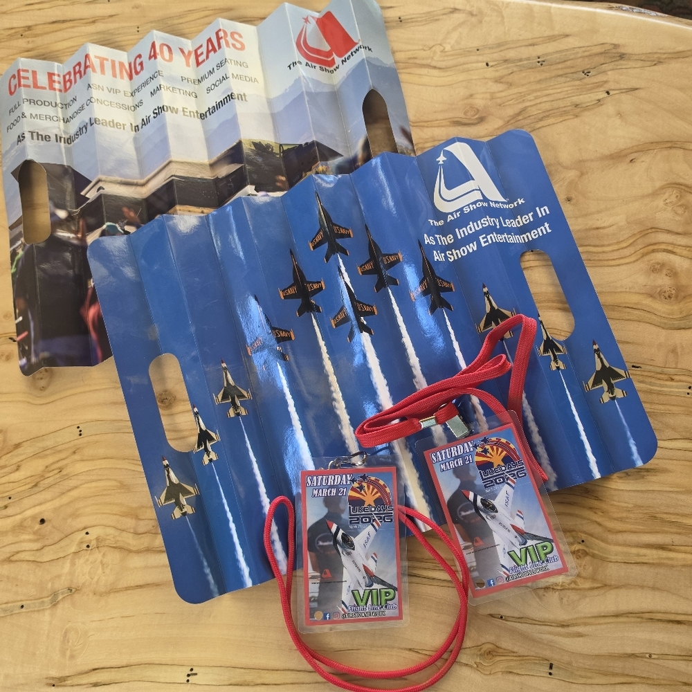 Blue Angles Show Luke Days 2026 Memorabilia Scrapbook Shadowbox VIP Passes